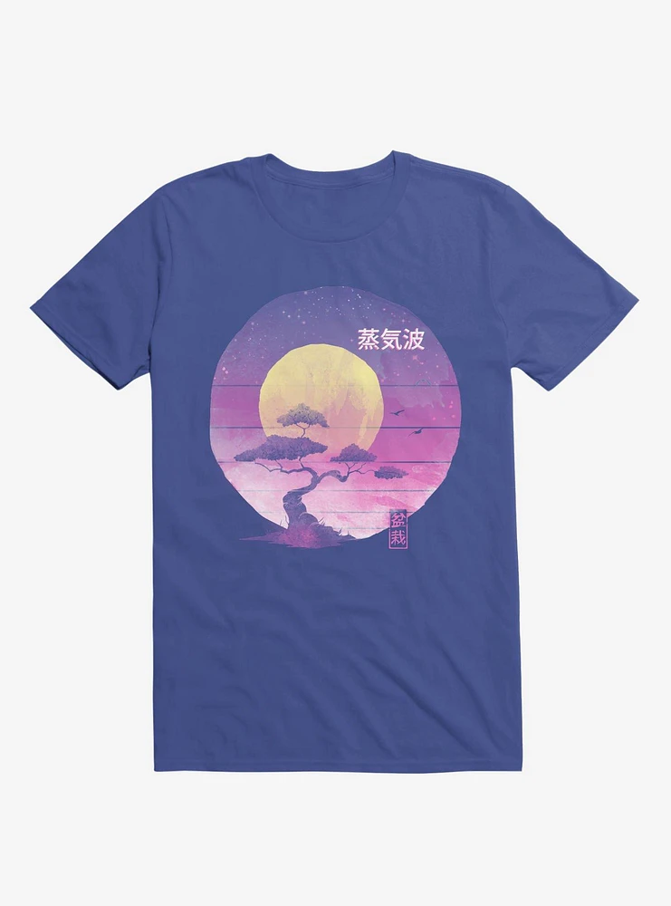 Neon Bonsai Wave Royal Blue T-Shirt