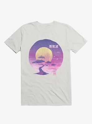 Neon Bonsai Wave White T-Shirt