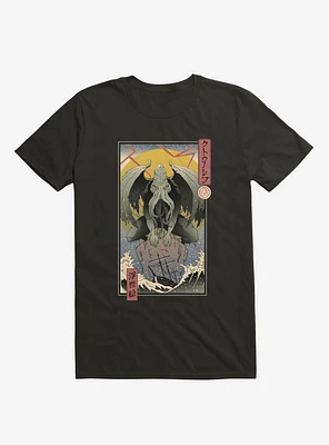 Ocean Cthulhu Edo Black T-Shirt