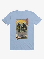 Ocean Cthulhu Edo Light Blue T-Shirt