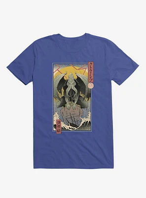 Ocean Cthulhu Edo Royal Blue T-Shirt