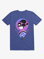 Neon Geisha Wave Royal Blue T-Shirt