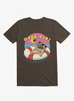 Ocean Pug Good Buoy! Brown T-Shirt