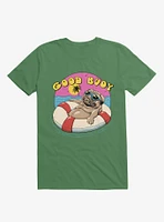 Ocean Pug Good Buoy! Kelly Green T-Shirt