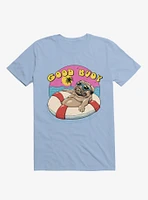 Ocean Pug Good Buoy! Light Blue T-Shirt