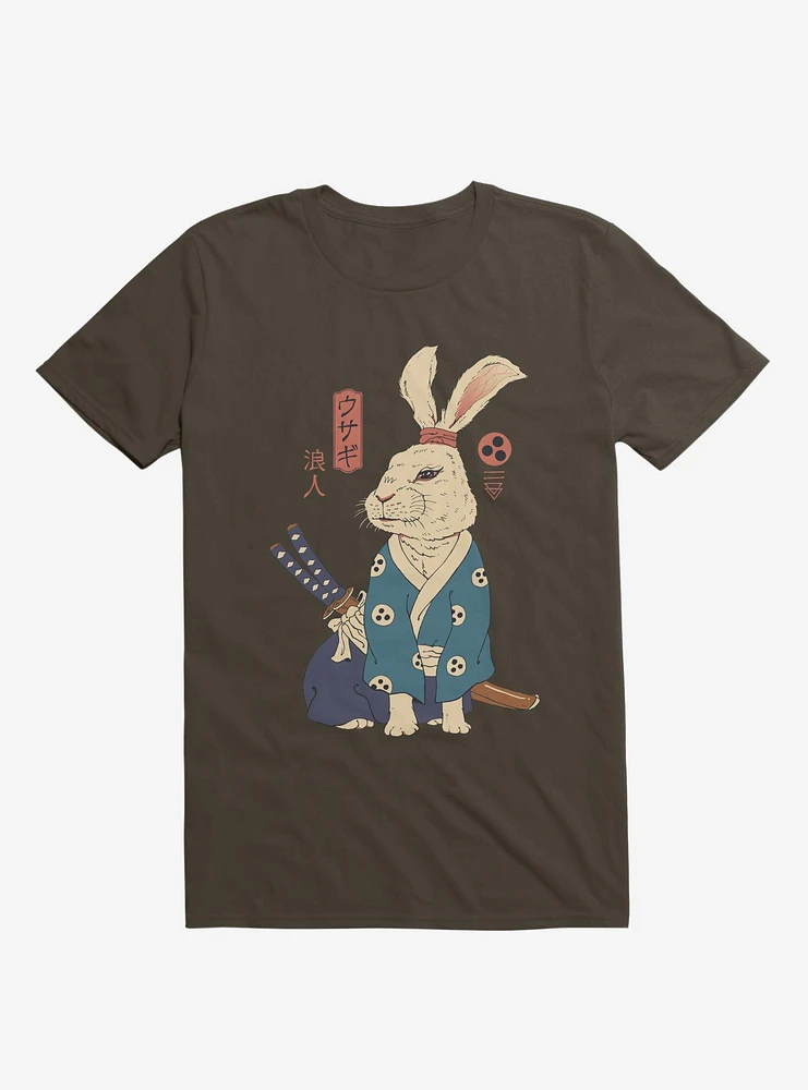 Rabbit Ronin Usagi Brown T-Shirt