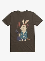 Rabbit Ronin Usagi Brown T-Shirt