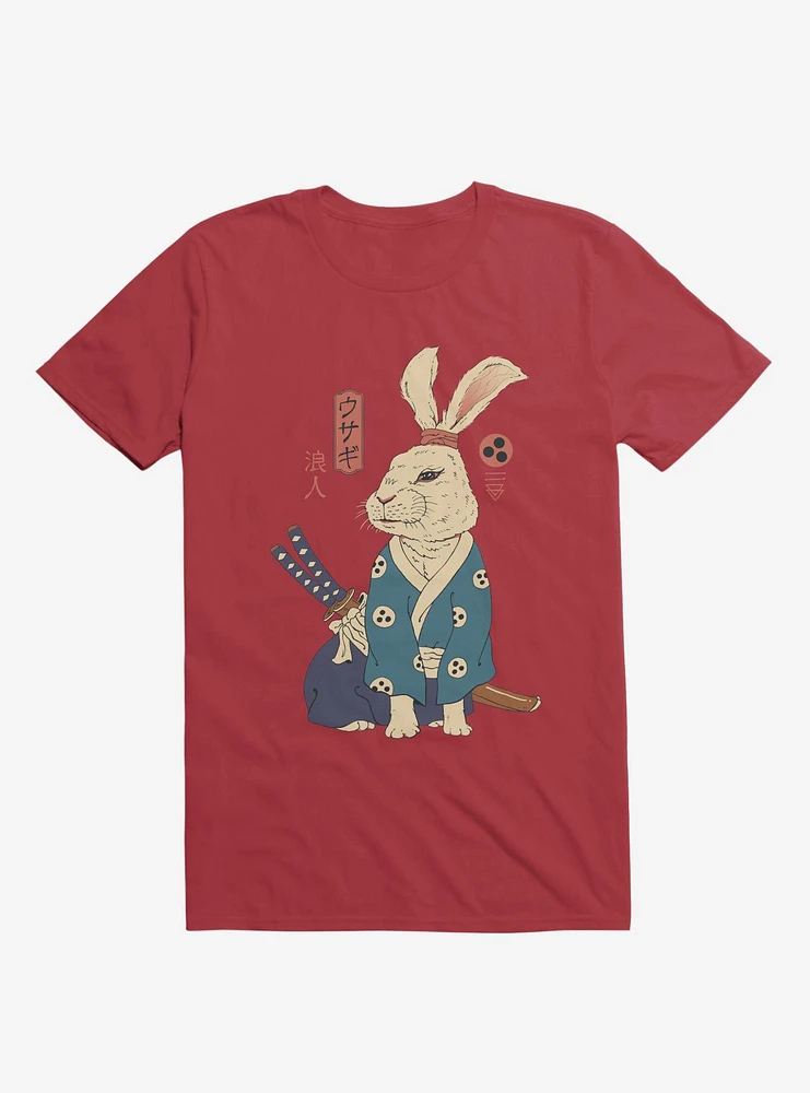 Rabbit Ronin Usagi Red T-Shirt