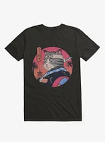 Samurai Cat Black T-Shirt