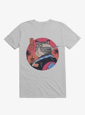 Samurai Cat Ice Grey T-Shirt