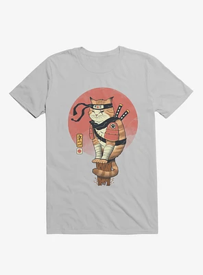 Orange Shinobi Cat Ice Grey T-Shirt