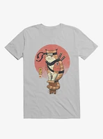 Orange Shinobi Cat Ice Grey T-Shirt