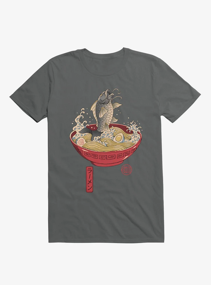 Fish Ramen Charcoal Grey T-Shirt