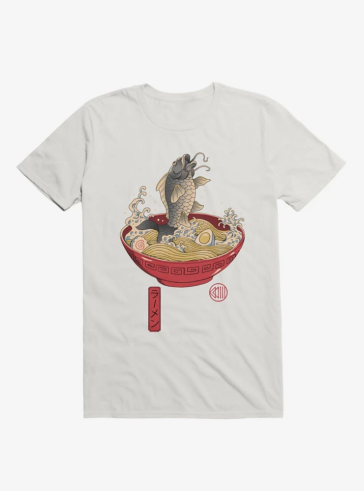 Fish Ramen White T-Shirt