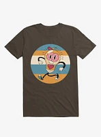 Happy Within Light Bulb Brown T-Shirt