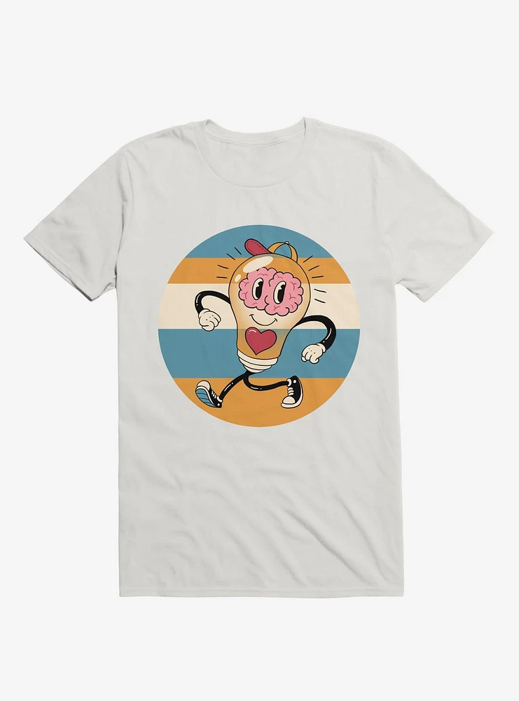 Happy Within Light Bulb White T-Shirt
