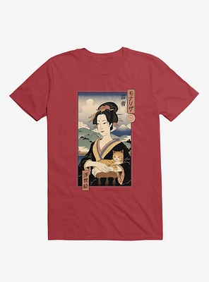 Geisha Cat Lisa Ukiyo-e T-Shirt