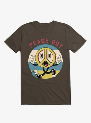 Peace Maker Boy Brown T-Shirt