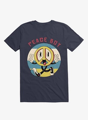 Peace Maker Boy Navy Blue T-Shirt