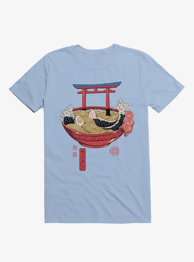 Sacred Ramen Ocean Light Blue T-Shirt