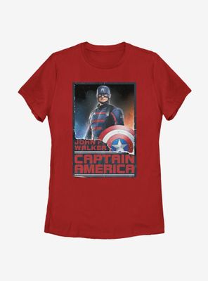 Marvel The Falcon And Winter Soldier Stand Tall Cap Womens T-Shirt