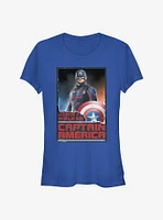 Marvel The Falcon And Winter Soldier Stand Tall Captain Girls T-Shirt