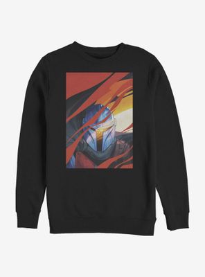 Star Wars The Mandalorian Illustrated Smoke Sweatshirt