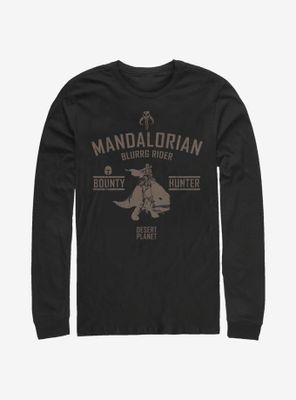 Star Wars The Mandalorian Blurrg Rider Long-Sleeve T-Shirt