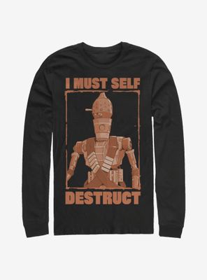 Star Wars The Mandalorian Red Destruct Long-Sleeve T-Shirt