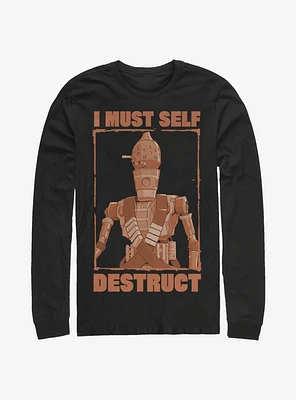 Star Wars The Mandalorian Red Destruct Long-Sleeve T-Shirt