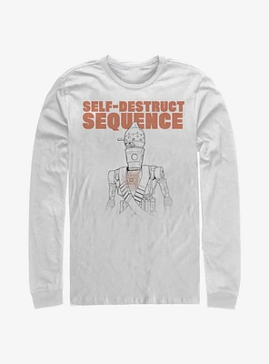 Star Wars The Mandalorian Self Destruct Ig-11 Long-Sleeve T-Shirt