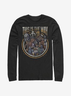 Star Wars The Mandalorian Way Group Long-Sleeve T-Shirt