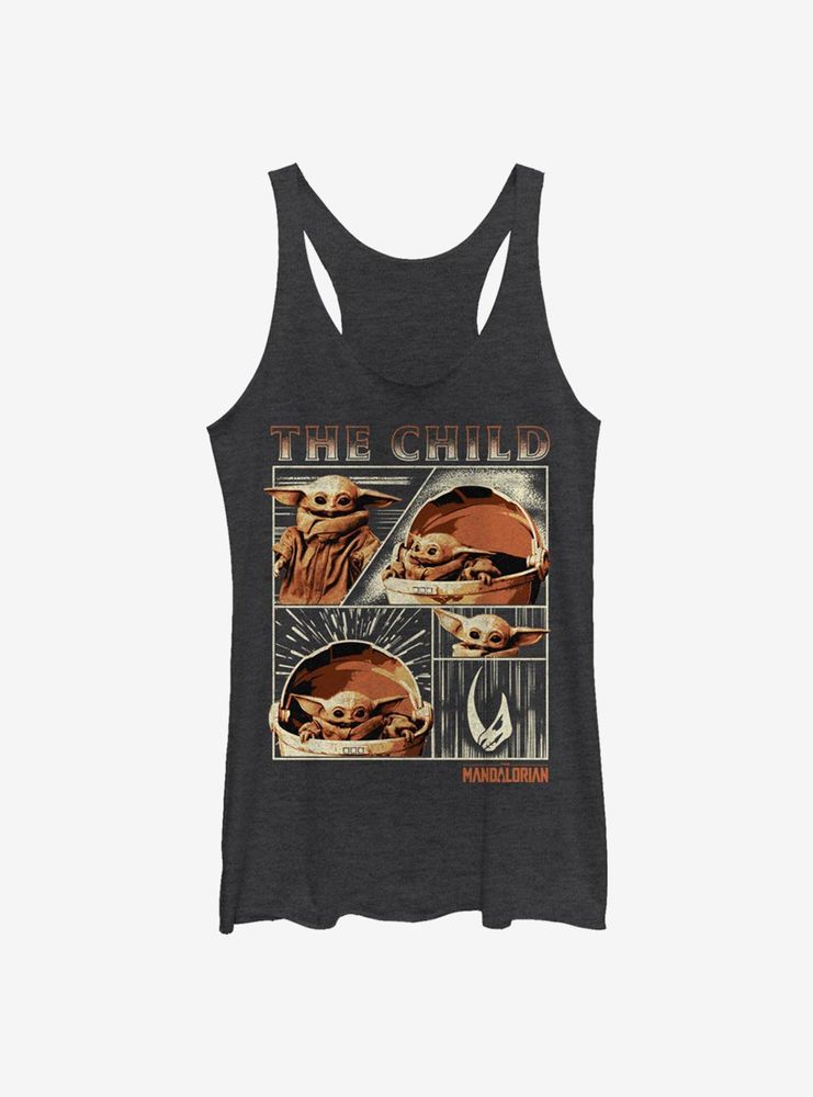 Star Wars The Mandalorian Child Panel Womens Tank Top