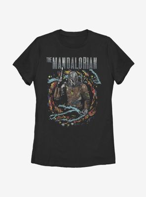 Star Wars The Mandalorian Brutal Surroundings Womens T-Shirt