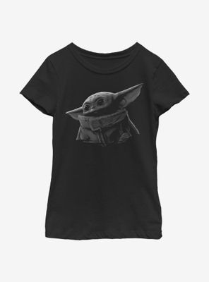 Star Wars The Mandalorian Green Grey Youth Girls T-Shirt