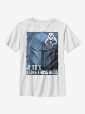 Star Wars The Mandalorian Good Odds Youth T-Shirt