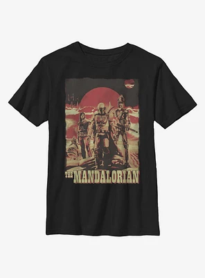 Star Wars The Mandalorian Gritty Youth T-Shirt