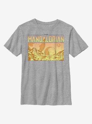 Star Wars The Mandalorian Desert Space Youth T-Shirt