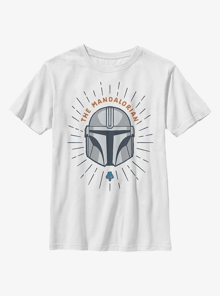 Star Wars The Mandalorian Simple Shield Youth T-Shirt