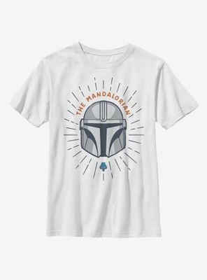 Star Wars The Mandalorian Simple Shield Youth T-Shirt