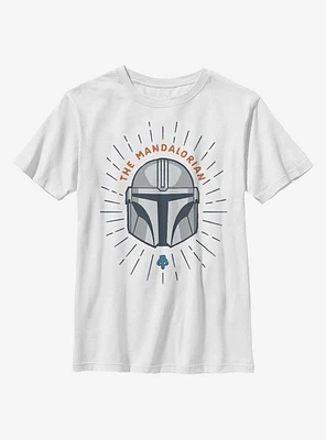 Star Wars The Mandalorian Simple Shield Youth T-Shirt