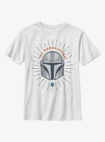 Star Wars The Mandalorian Simple Shield Youth T-Shirt