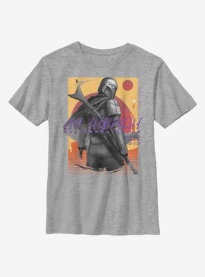 Star Wars The Mandalorian Western Slinger Youth T-Shirt