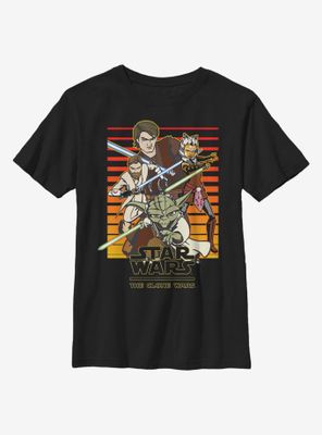 Star Wars: The Clone Wars Sun Setting Youth T-Shirt