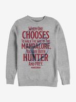 Star Wars The Mandalorian Mandalore Line Sweatshirt