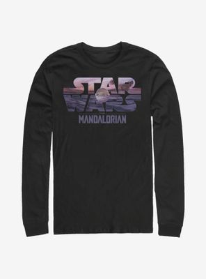 Star Wars The Mandalorian Child Logo Fill Long-Sleeve T-Shirt