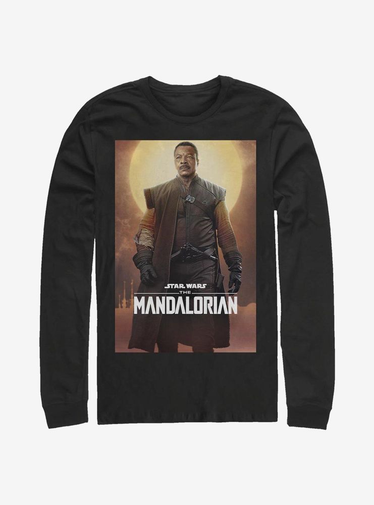 Star Wars The Mandalorian Hero Poster Long-Sleeve T-Shirt