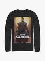 Star Wars The Mandalorian Hero Poster Long-Sleeve T-Shirt