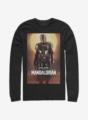 Star Wars The Mandalorian Main Poster Long-Sleeve T-Shirt