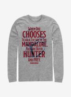 Star Wars The Mandalorian Mandalore Line Long-Sleeve T-Shirt